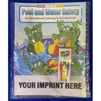 Pool and Water Safety Coloring Book Fun Pack