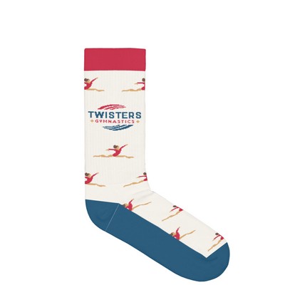 Custom Gymnastics Socks - Flip with Flexibility - American Made