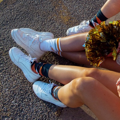 Synthetic Blend Cheerleading Socks - Spirit-Lifting Support - American Made